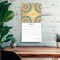 Enlightened Rumi | 2026 12 x 24 Inch (Hanging) Monthly Square Wall Calendar | Plastic-Free